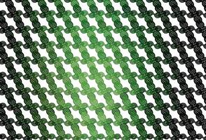 Light Green vector pattern with lines, ovals.