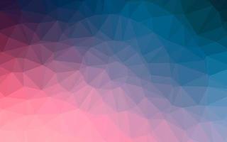 Dark Blue, Red vector shining triangular background.