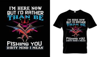 Fishing T-shirt Design Free Vector