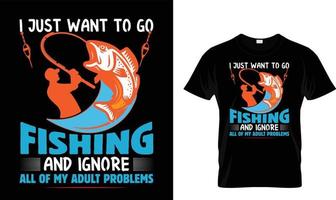 Fishing T-shirt Design Free Vector