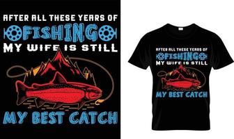 Fishing T-shirt Design Free Vector