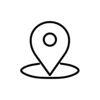 Map or Placeholder Vector Icon