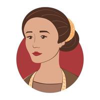 Selamat hari Kartini. Translation Happy Kartini day. vector