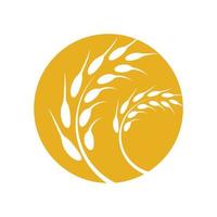 Wheat logo images vector