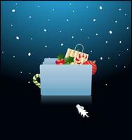 Christmas greeting card vector