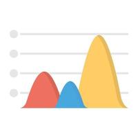 Trendy Curve Graph vector