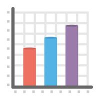 Trendy Column Graph vector