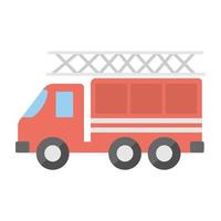 Trendy Fire Engine vector