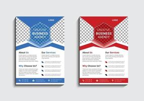 Modern and creative professional corporate business flyer template design in a4 vector