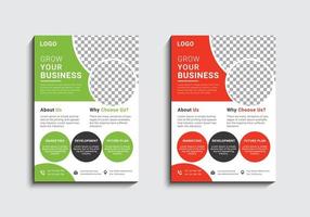 Modern and creative professional corporate business flyer template design in a4 vector