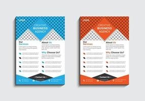 Modern and creative professional corporate business flyer template design in a4 vector