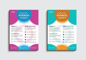 Modern and creative professional corporate business flyer template design in a4 vector