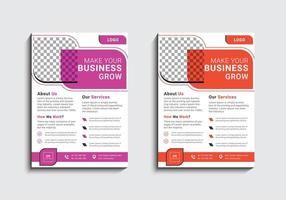 Modern and creative professional corporate business flyer template design in a4 vector