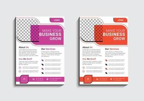 Modern and creative professional corporate business flyer template design in a4 vector