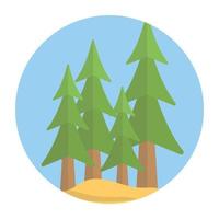 Trendy Forest Concepts vector