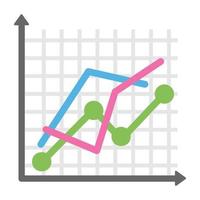 gráfico de ejecución de moda vector