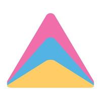 Trendy Pyramid Chart vector