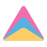 Trendy Pyramid Chart vector