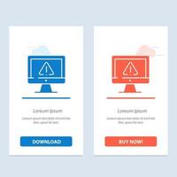 Computer Data Information Internet Security  Blue and Red Download and Buy Now web Widget Card Template vector