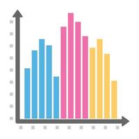 Trendy Histogram Concepts vector