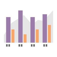 Trendy Column Graph vector