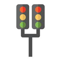 Trendy Traffic Signals vector