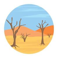 Trendy Desert Concepts vector