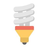 Trendy Fluorescent Bulb vector