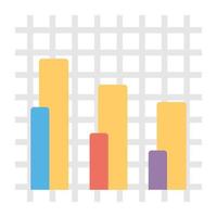 Trendy Column Graph vector