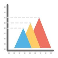 Trendy Pyramid Chart vector