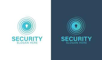 diseño simple del logotipo de la empresa de seguridad vector