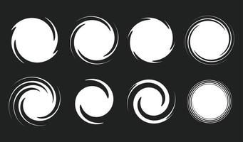 round twist frame border ornament vector