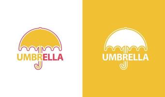 umbrella logo simple design idea vector