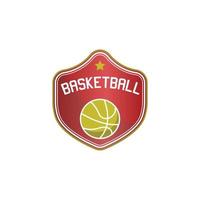 logotipo del equipo deportivo de baloncesto vector