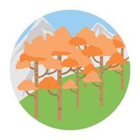 Trendy Meadow Concepts vector