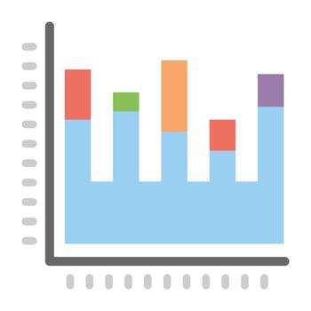 Trendy Histogram Concepts vector