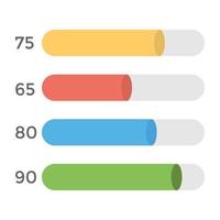 Trendy Gantt Chart vector