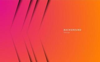 Gradient orange abstract shape geometric background vector