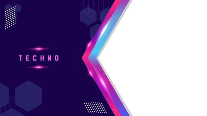 Abstract geometric futuristic techno template background
