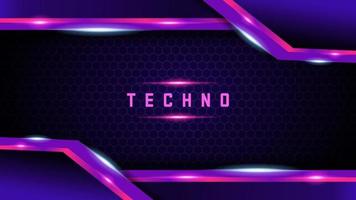 techno abstract background design vector