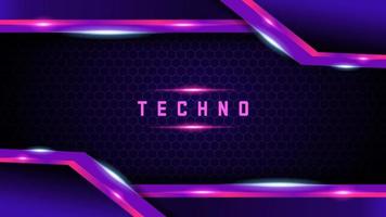 techno abstract background design vector