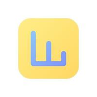 Activity analytics pixel perfect flat gradient color ui icon. Business data. Information processing. Simple filled pictogram. GUI, UX design for mobile application. Vector isolated RGB illustration
