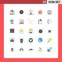 conjunto de 25 iconos modernos de la interfaz de usuario signos de símbolos para el evento de acción de gracias de irlanda nota de agradecimiento elementos de diseño vectorial editables vector