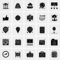 25 iconos de negocios universales vector ilustración de icono creativo para usar en proyectos relacionados con la web y dispositivos móviles