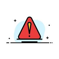 Alert Danger Warning Logistic  Business Flat Line Filled Icon Vector Banner Template