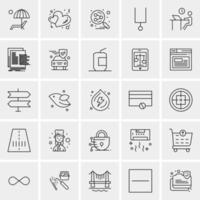 25 Universal Business Icons Vector Creative Icon Illustration to use in web and Mobile Related project