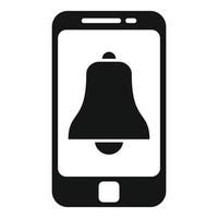 Smartphone notification icon simple vector. Home time vector