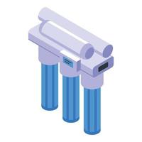 Home osmosis system icon isometric vector. Water filter vector