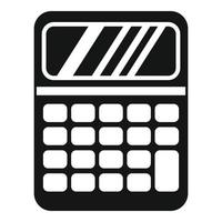 Calculator help icon simple vector. Office service vector