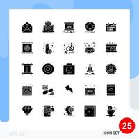 Stock Vector Icon Pack of 25 Line Signs and Symbols for ring lifebuoy presentation help board Editable Vector Design Elements